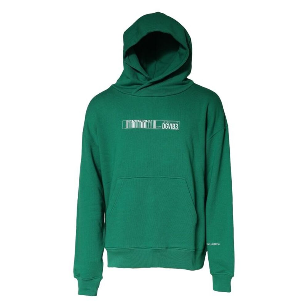 Dolce & Gabbana Green DGVIB3 Cotton Hoodie Sweatshirt Men's Sweater